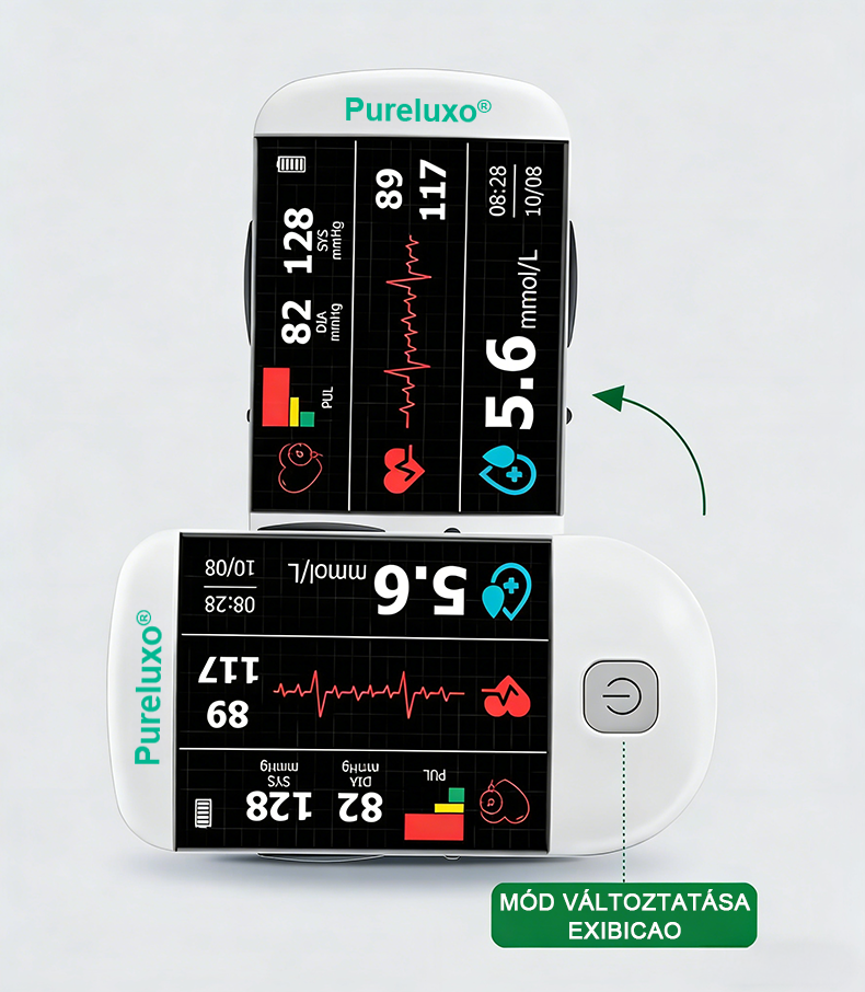 👩‍💼 Pureluxo® következő generációs intelligens, többfunkciós, nem invazív lézeres vércukormérő 👩‍💼[99,9%-os pontosság]
