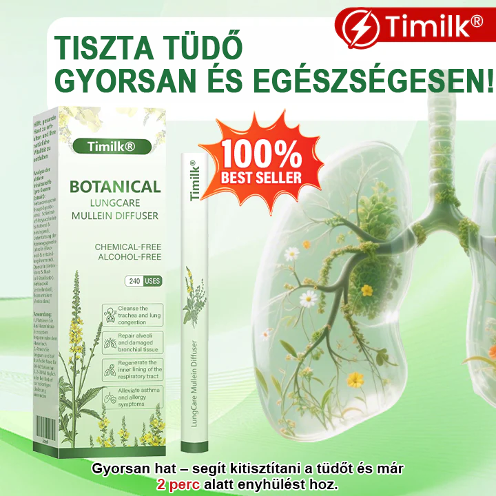 👩‍💼Timilk® gyógynövényes tüdőápoló ökörfarkkóró (Mullein) diffúzor