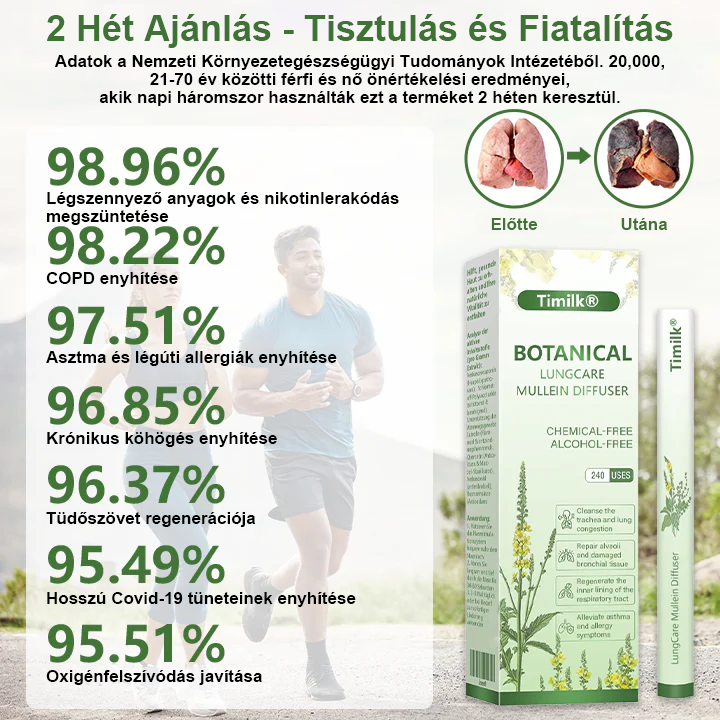 👩‍💼Timilk® gyógynövényes tüdőápoló ökörfarkkóró (Mullein) diffúzor